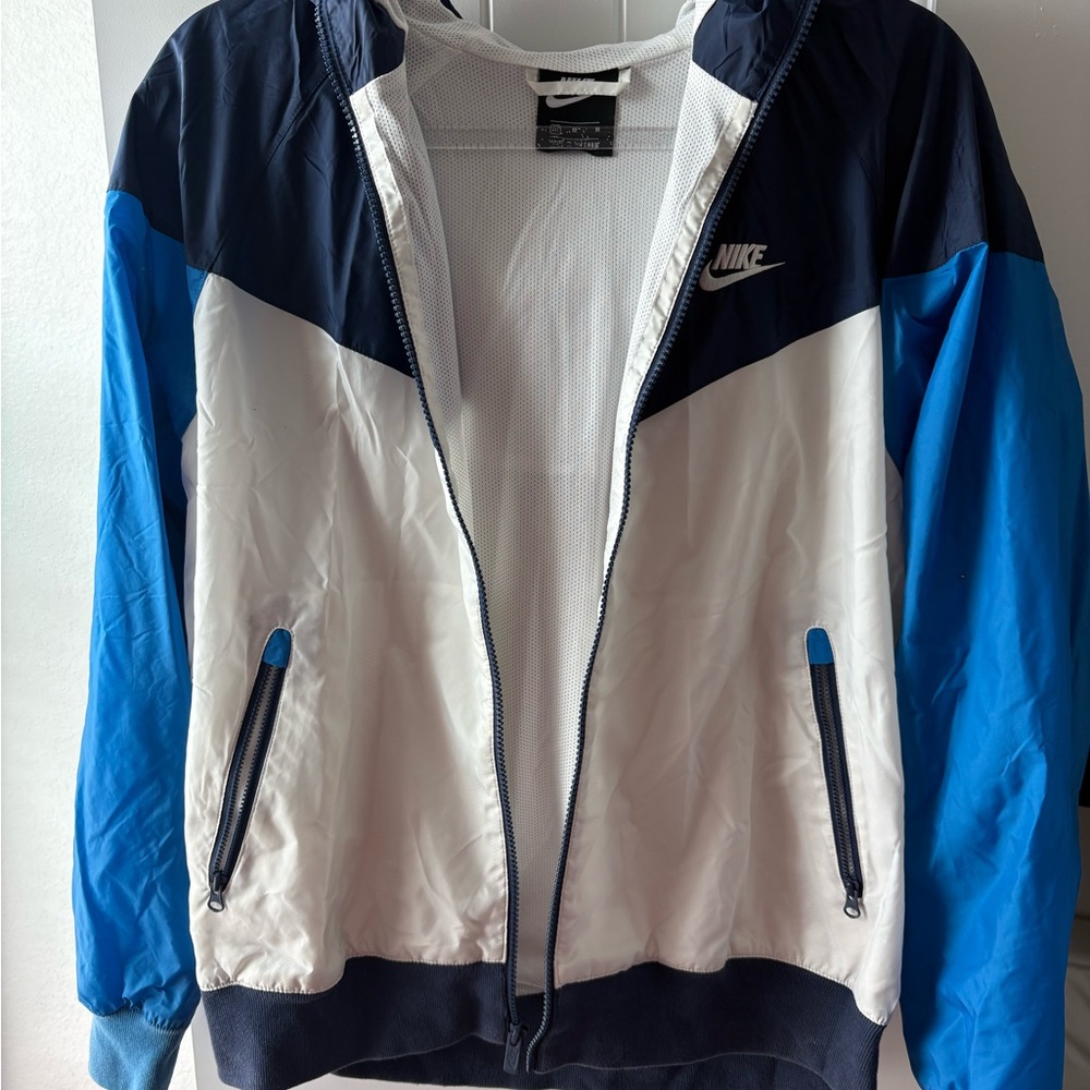 Nike Men's Navy and Blue Windbreaker